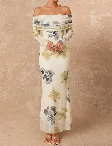Rochie lunga SHEIN, floral print