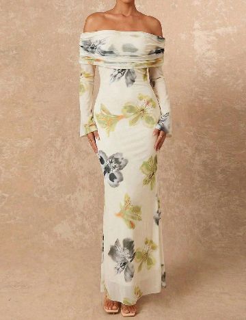 Rochie lunga SHEIN, floral print