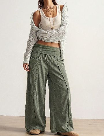 Pantaloni SHEIN, verde