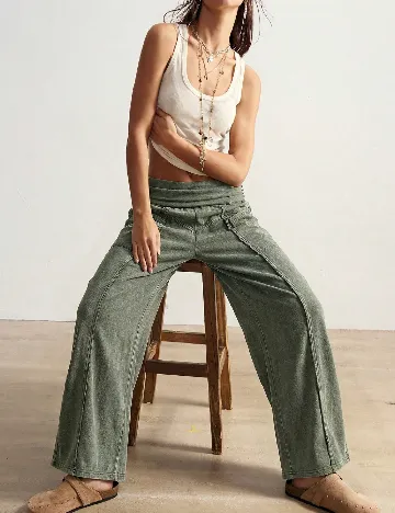 Pantaloni SHEIN, verde