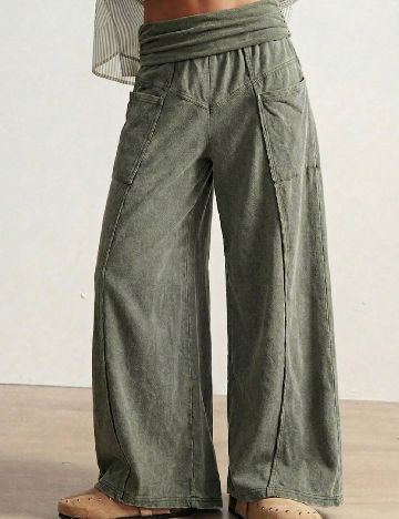 Pantaloni SHEIN, verde