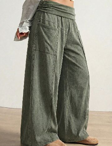 Pantaloni SHEIN, verde