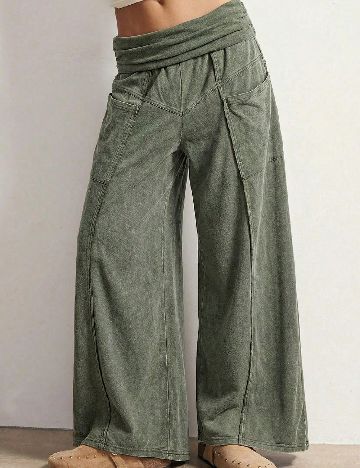 Pantaloni SHEIN, verde