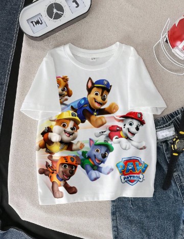 Tricou Shein Kids, alb