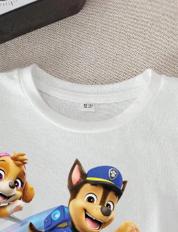 Tricou Shein Kids, alb