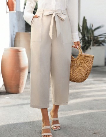 Pantaloni Emery Rose, bej