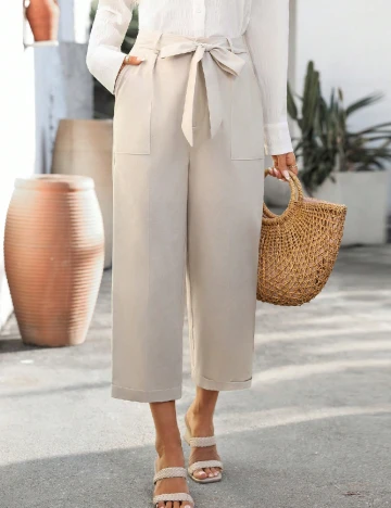 Pantaloni Emery Rose, bej