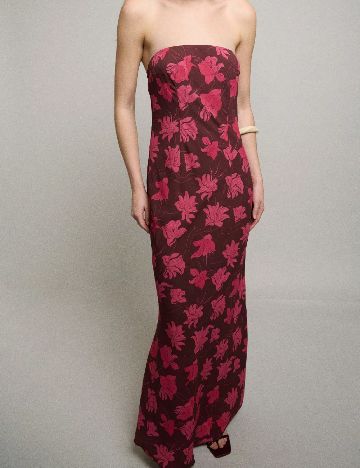 Rochie lunga SHEIN, roz/maro