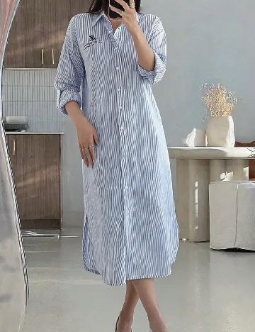 Rochie medie SHEIN, albastru
