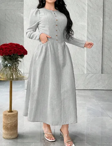 Rochie lunga SHEIN, gri
