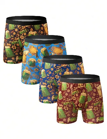 Set Boxeri 4 perechi SHEIN, mix culori