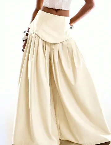 Pantaloni SHEIN, ecru