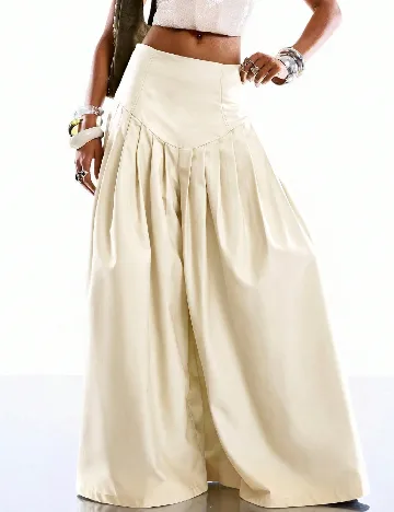 Pantaloni SHEIN, ecru