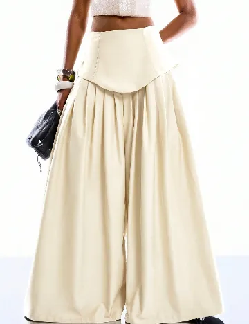 Pantaloni SHEIN, ecru