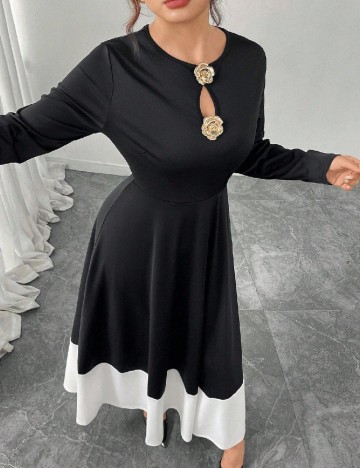 Rochie lunga SHEIN CURVE, negru