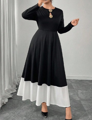 Rochie lunga SHEIN CURVE, negru