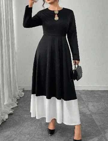 Rochie lunga SHEIN CURVE, negru