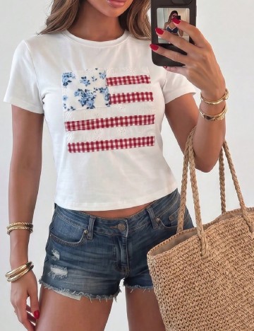 Top SHEIN, alb