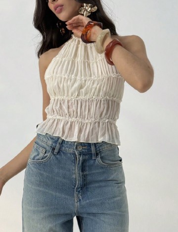 Top SHEIN, crem