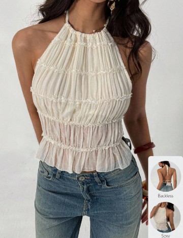 Top SHEIN, crem
