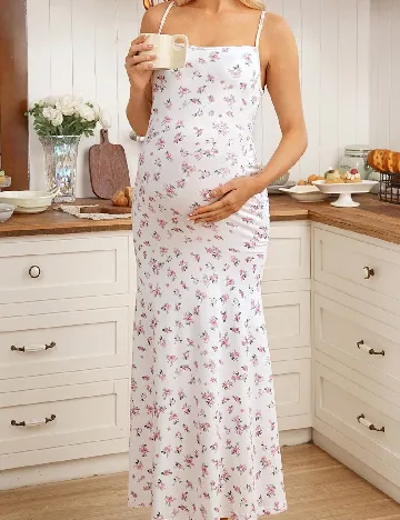 Rochie lunga SHEIN Maternity, floral print