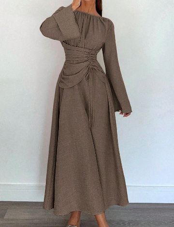 Rochie lunga SHEIN, maro