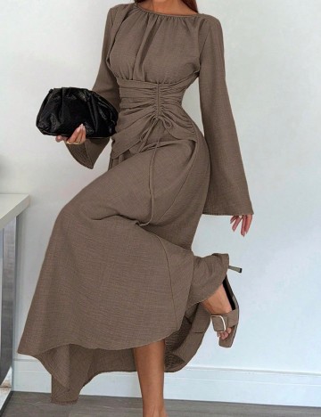 Rochie lunga SHEIN, maro