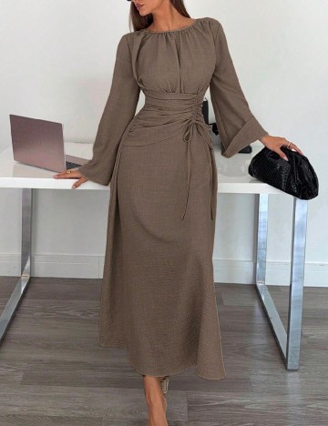 Rochie lunga SHEIN, maro