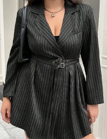Rochie scurta SHEIN CURVE, gri inchis
