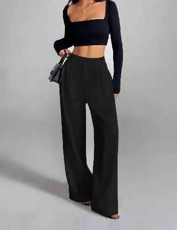 Pantaloni SHEIN, negrun