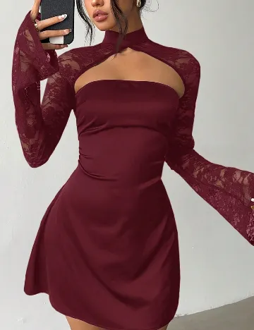 Rochie scurta SHEIN, visiniu