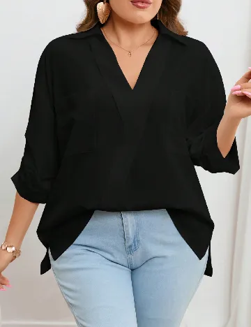 Bluza SHEIN CURVE, negru