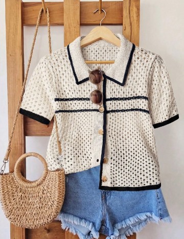 Bluza SHEIN, ecru