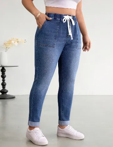 Blugi SHEIN CURVE, albastru