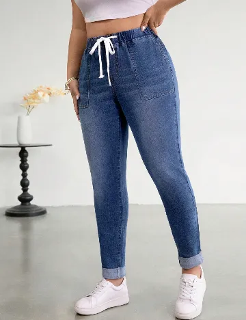 Blugi SHEIN CURVE, albastru