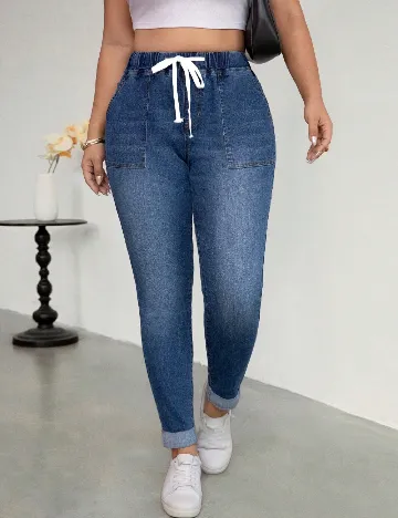 Blugi SHEIN CURVE, albastru