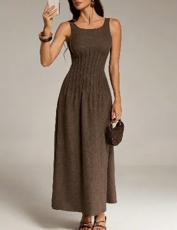 Rochie lunga SHEIN, maro