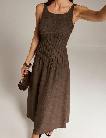 Rochie lunga SHEIN, maro