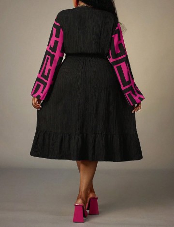 Rochie medie SHEIN CURVE, negru