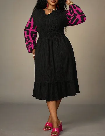 Rochie medie SHEIN CURVE, negru