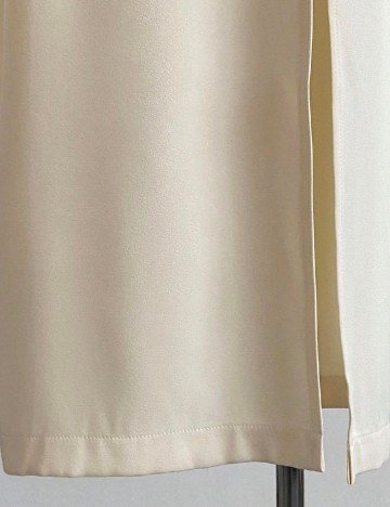 Rochie lunga SHEIN, albastru/crem
