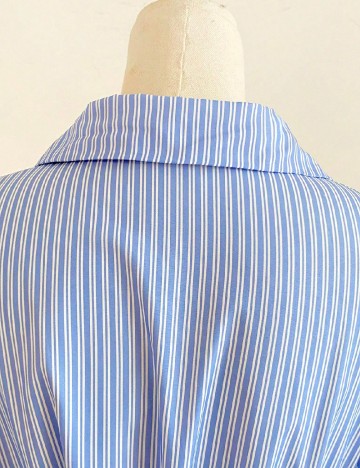 Rochie lunga SHEIN, albastru/crem