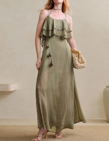 Rochie lunga SHEIN, verde