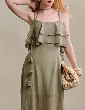 Rochie lunga SHEIN, verde