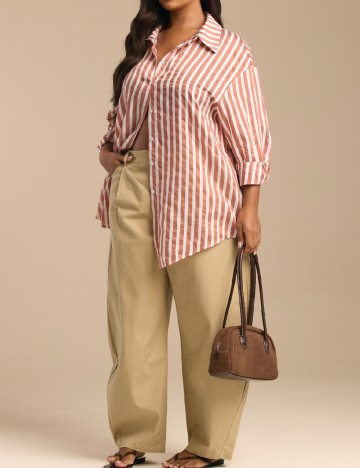 Camasa SHEIN CURVE, maro