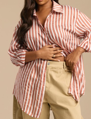 Camasa SHEIN CURVE, maro