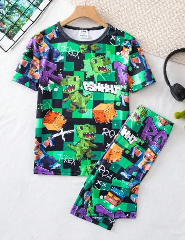 Pijama Shein Kids, mix culori
