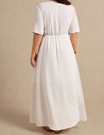 Rochie lunga SHEIN CURVE, alb