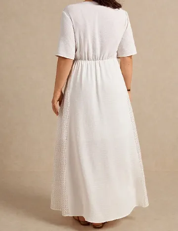 Rochie lunga SHEIN CURVE, alb