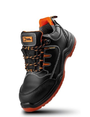 Ghete de protectie cu varf metalic Black Hammer, negru